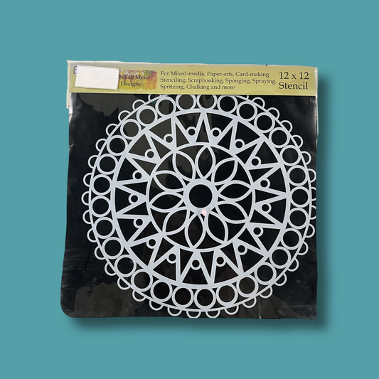 STENCIL MANDALA 12 INCHES