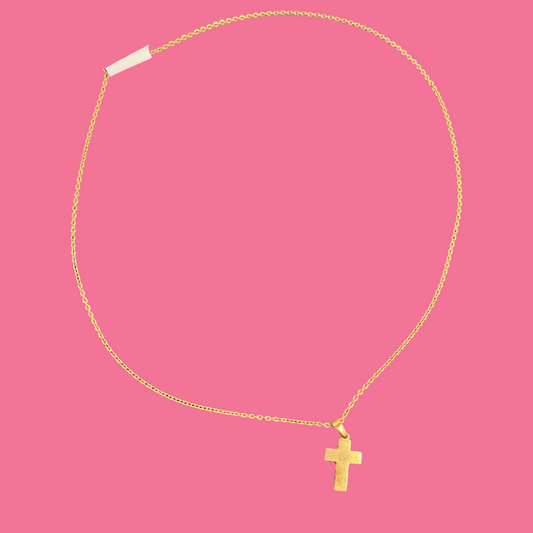 CHAIN SST GP WITH CROSS 17.6 INCH