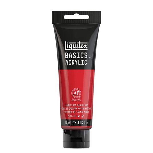 LIQUITEX BASICS ACRYLIC CADMIUM RED MEDIUM 4 OZ