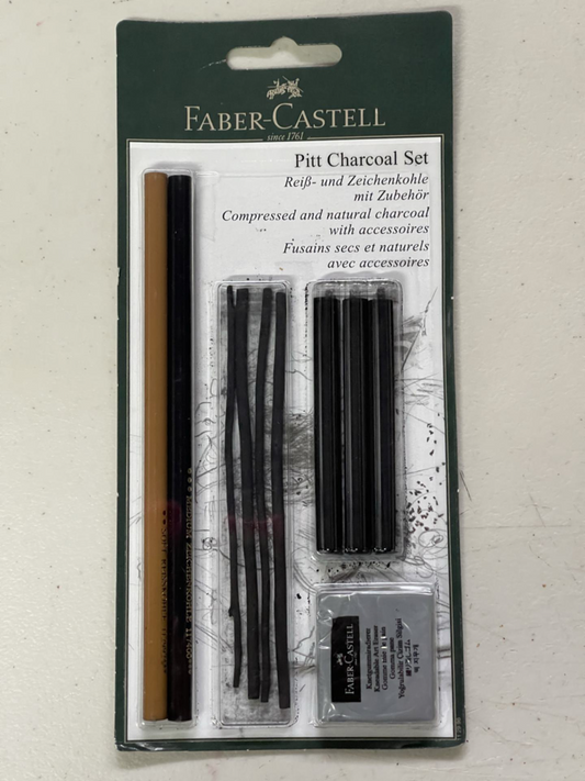 GRAPHITE DRAWING SET PENCILS, VINES, STICKS & ERASER 1 SET