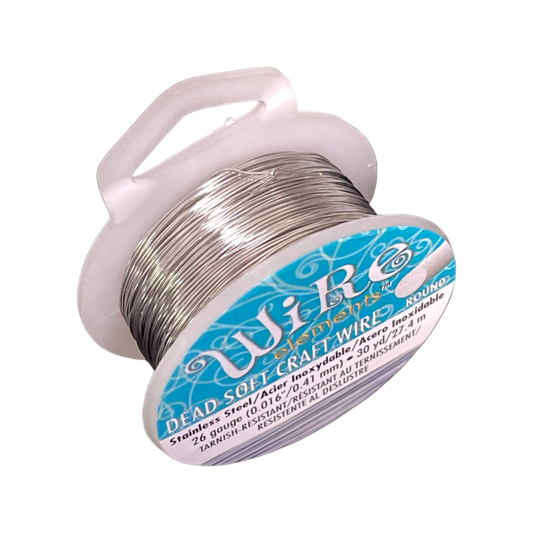 CRAFT WIRE 26GA STAINLESS STEEL 30YD NON TARNISH