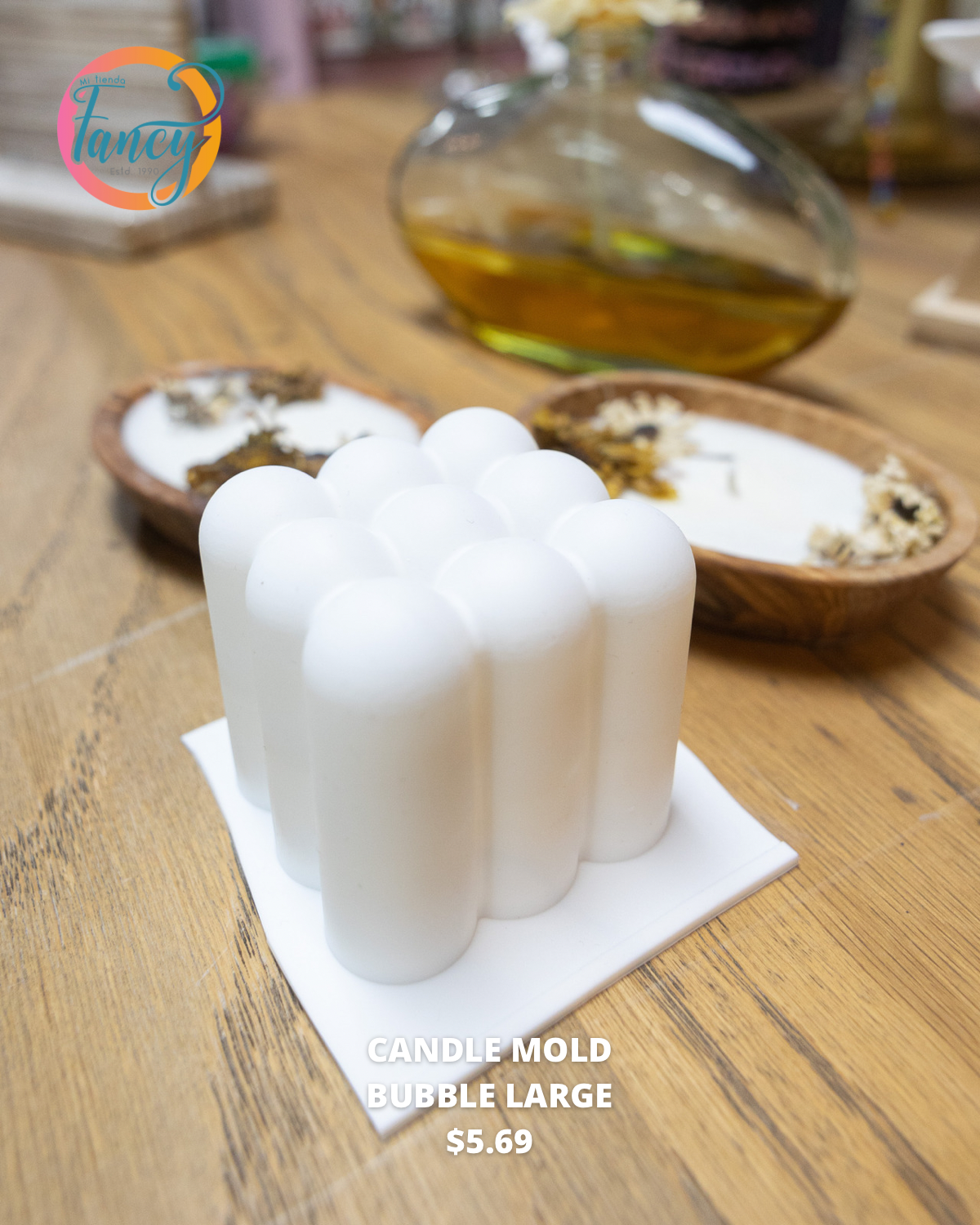 CANDLE MOLD BUBBLE LARGE