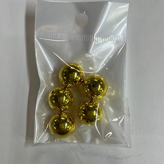 ROUND ACRYLIC BEAD 14MM 5 PC