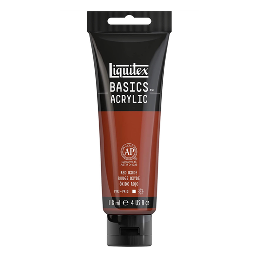 LIQUITEX BASICS ACRYLIC RED OXIDE 4 OZ