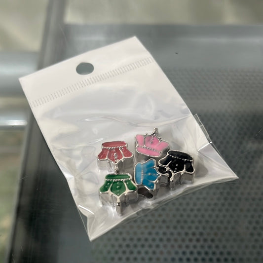 SPACER CROWN 12x12 PLATINUM ENAMEL 5 PCS