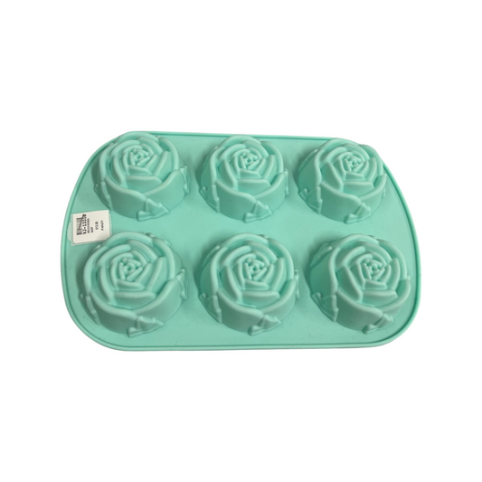 MOLD 6 ROSES SOAP