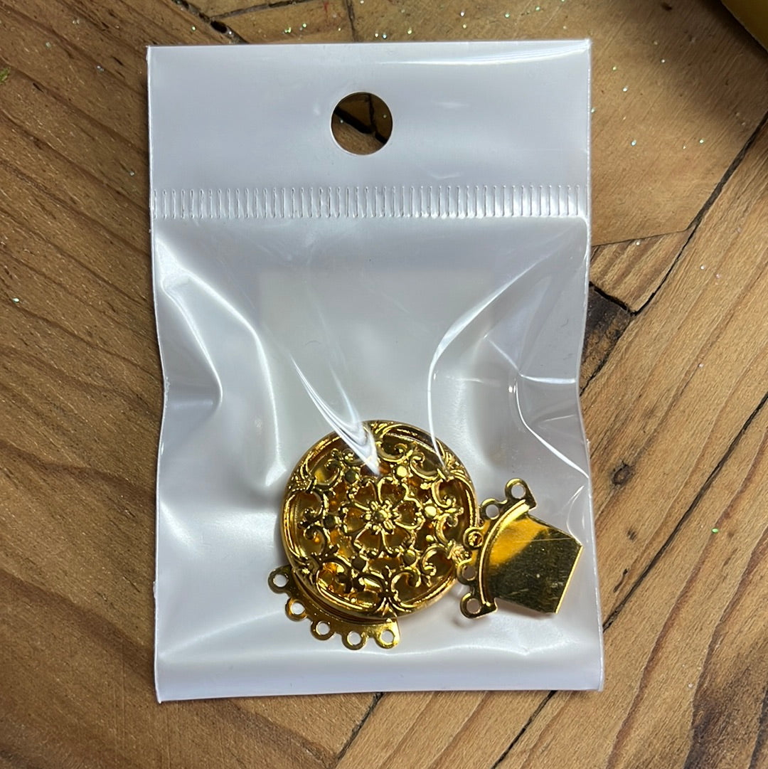 CLASP GOLD PLATED 5 STRAND