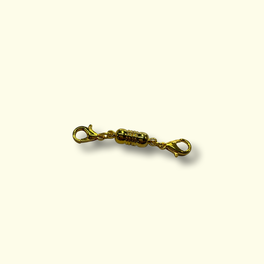 MAGNETIC CLASP WITH LOBSTER 45MM stainless steel gold plate 5 pc