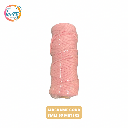 MACRAME CORD 3MM 50 METERS