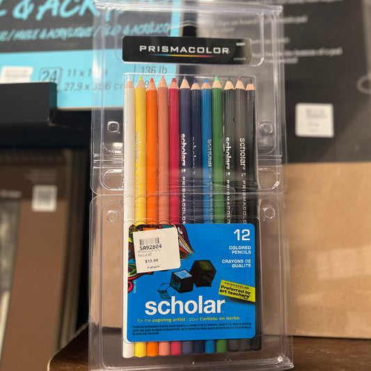 PRISMACOLOR SCHOLAR PENCIL SET 12 PC