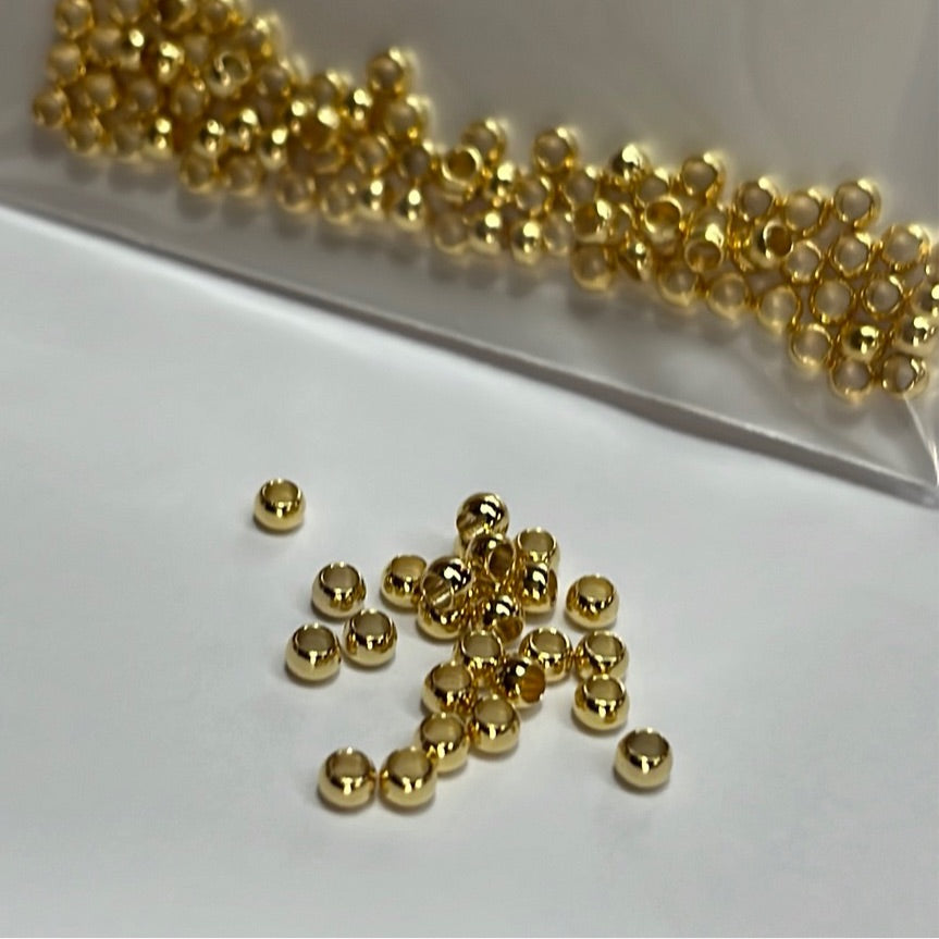 CRIMP BEAD SST GP 2.5x1.5MM 3GM