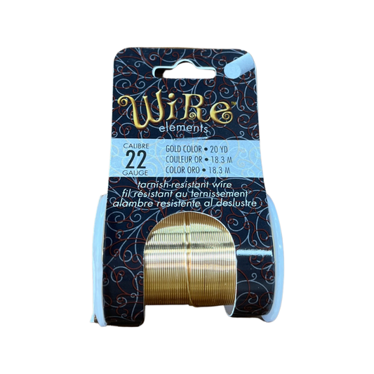 CRAFT WIRE 22GA GOLD 20 YDS