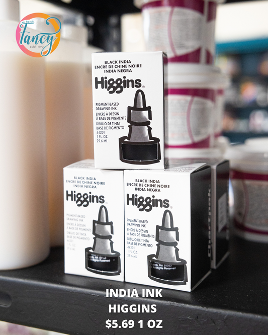 INDIA INK HIGGINS 2 OZ WITH DROPPER