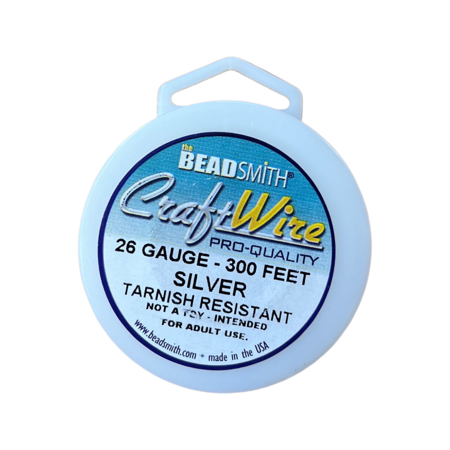 CRAFT WIRE 26GA SILVER COLOR 300FT NON TARNISH SILVER