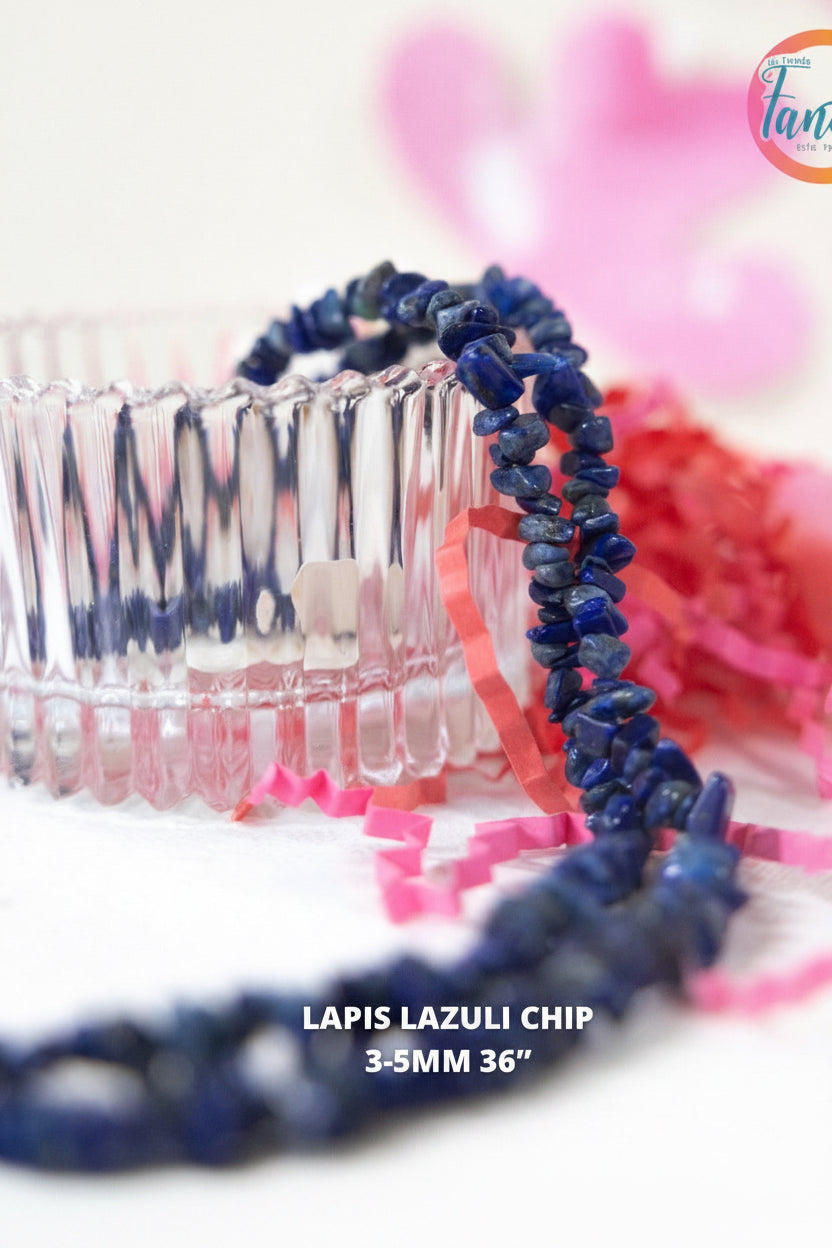 LAPIS LAZULI 3-5mm 1 strand 36 inch