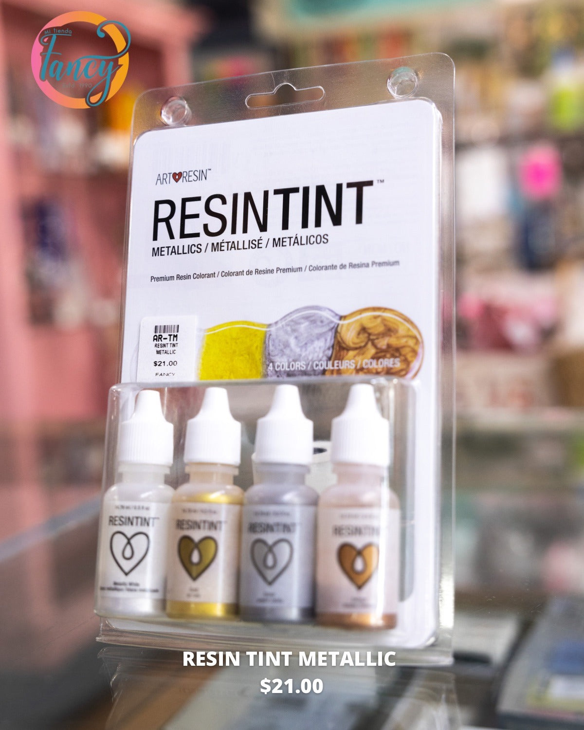 RESIN TINT METALLICS 4 COLORES