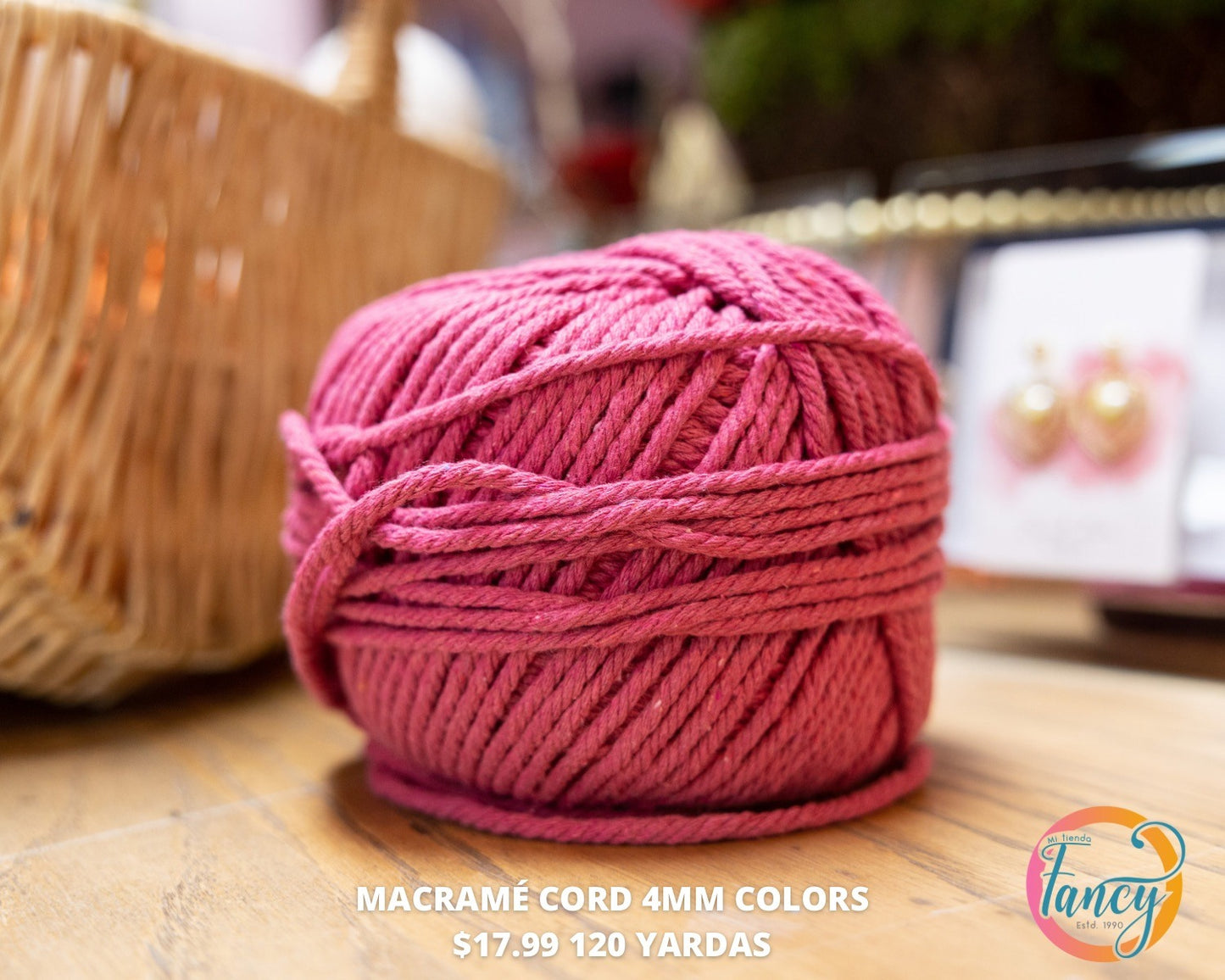 MACRAMÉ CORD 3MM 220YDS COLORS