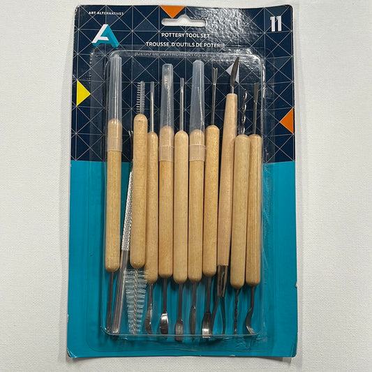 POTTERY CLAY TOOL SET 11 PC ART ALTERNATIVES