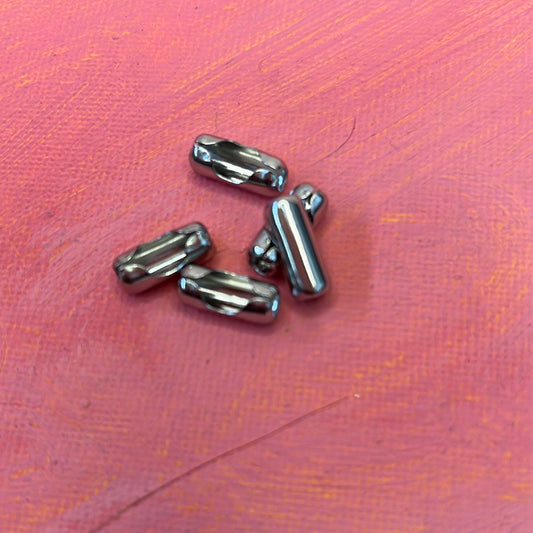 BALL CHAIN CONNECTOR SST 13X6MM   5 PCS