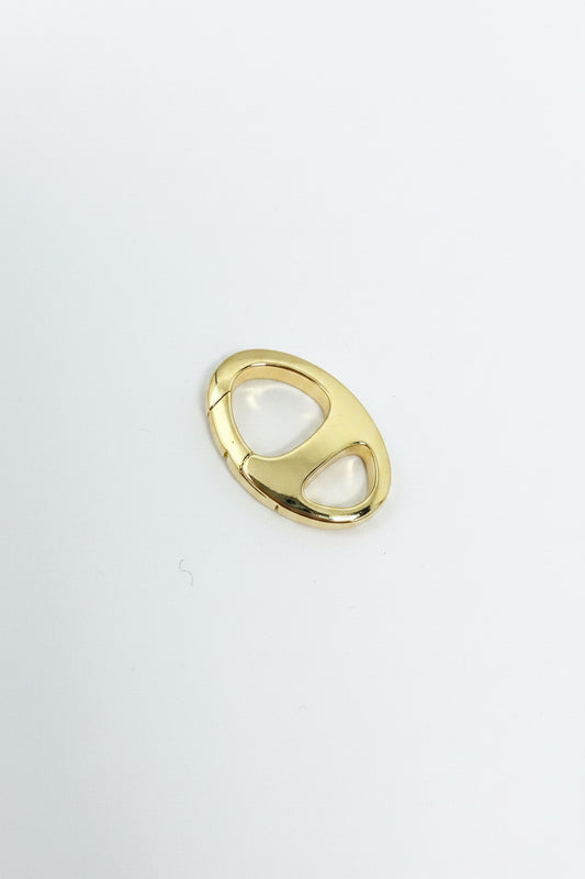 RING CLASP OVAL GP 18 kt  1 pc
