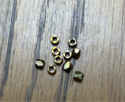 CONNECTOR BEAD POLYGON 3MM AG  10 PC