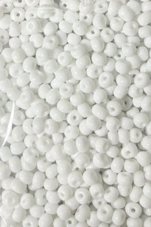 SEED BEAD 6/0 WHITE 45 GM