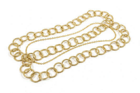 ALUMINIUM ROLO CHAIN BELCHER 15x2 mm per yard