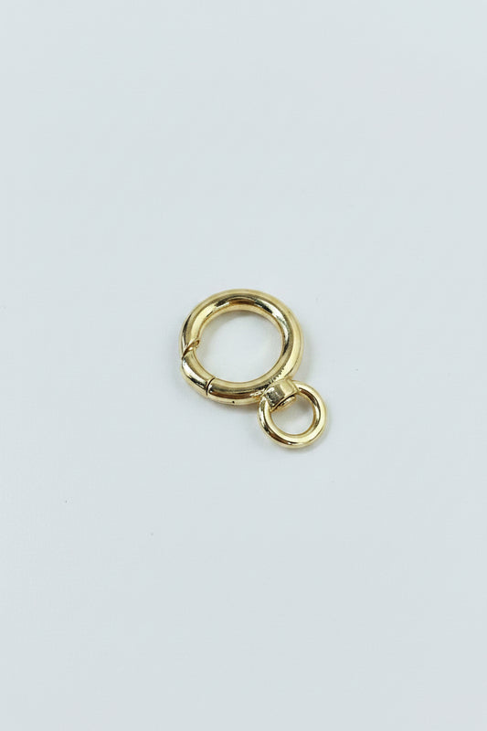 SPRING GATE RING WITH SWIVEL GP 18 kt   1 pc
