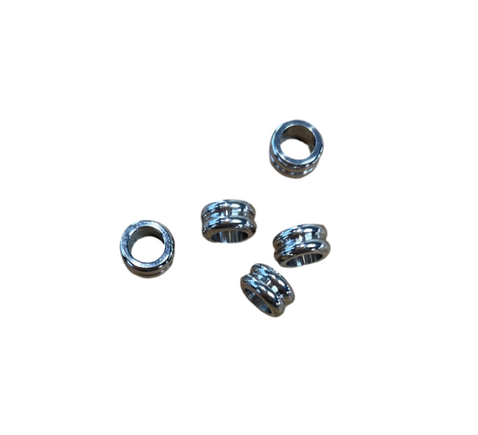 SPACER STAINLESS STEEL 10X5MM HOLE 6MM 5 PC