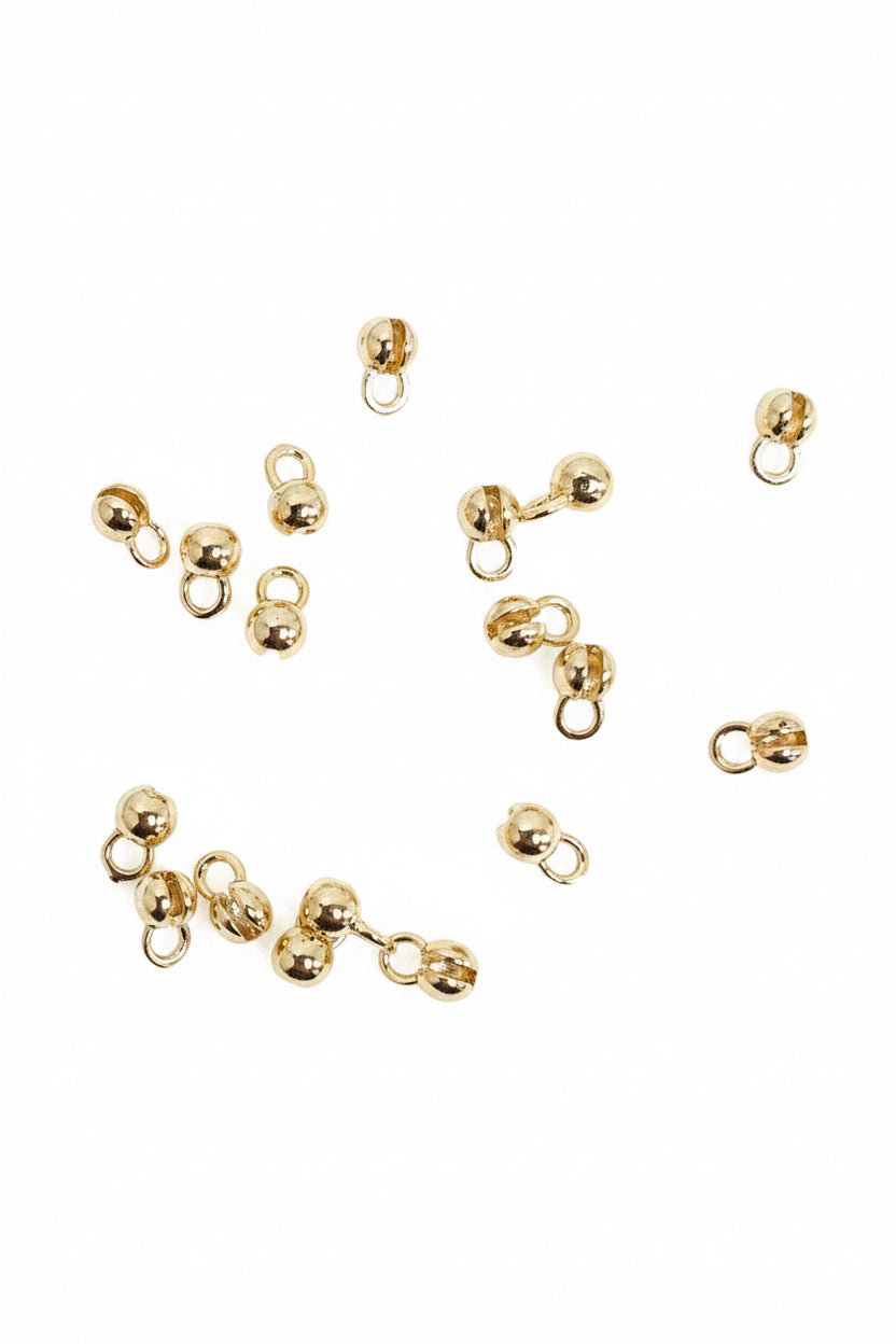 KNOT COVER GP 18KT 5X4MM  20 PC