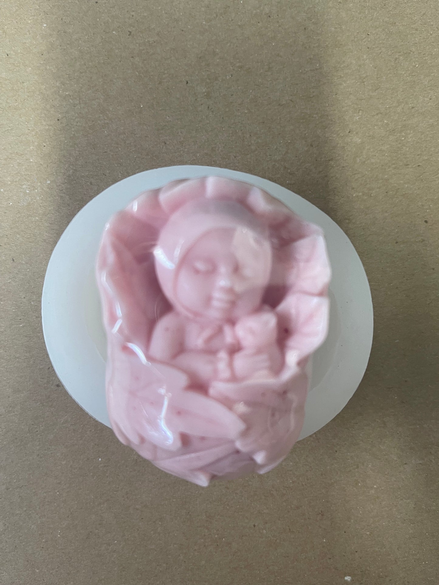 SILICONE MOLD SLEEPING BABY IN A BLANKET 1 PC