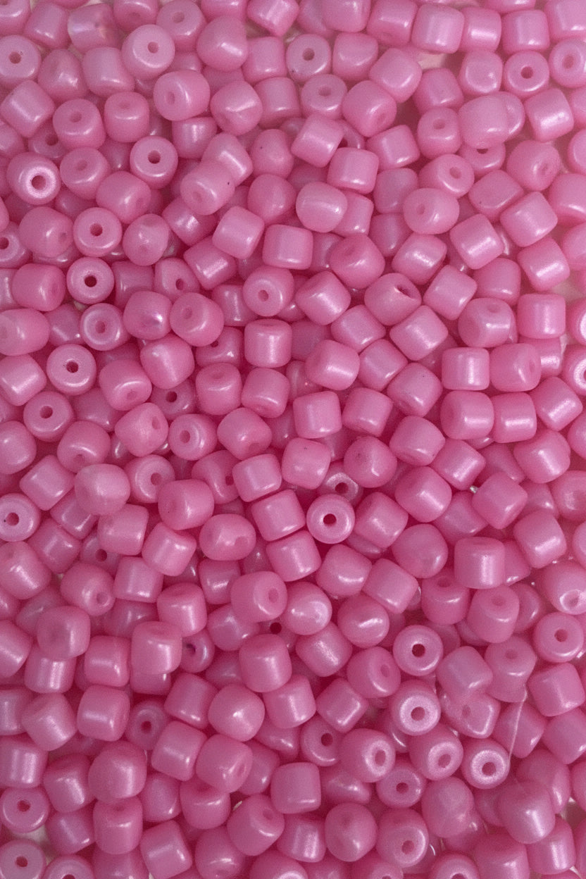 SEED BEAD 6/0 PEARL PINK 45 GRAMS