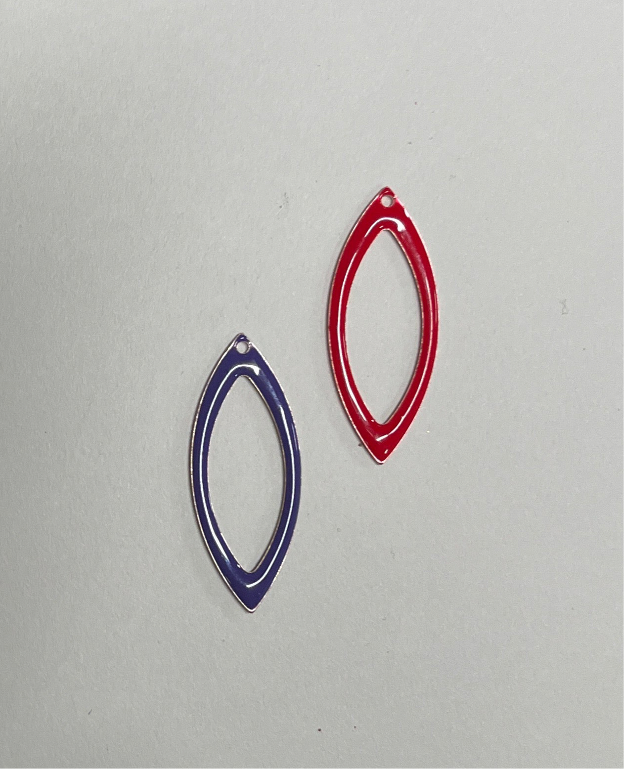LINK ENAMEL HORSE EYE  2 PC