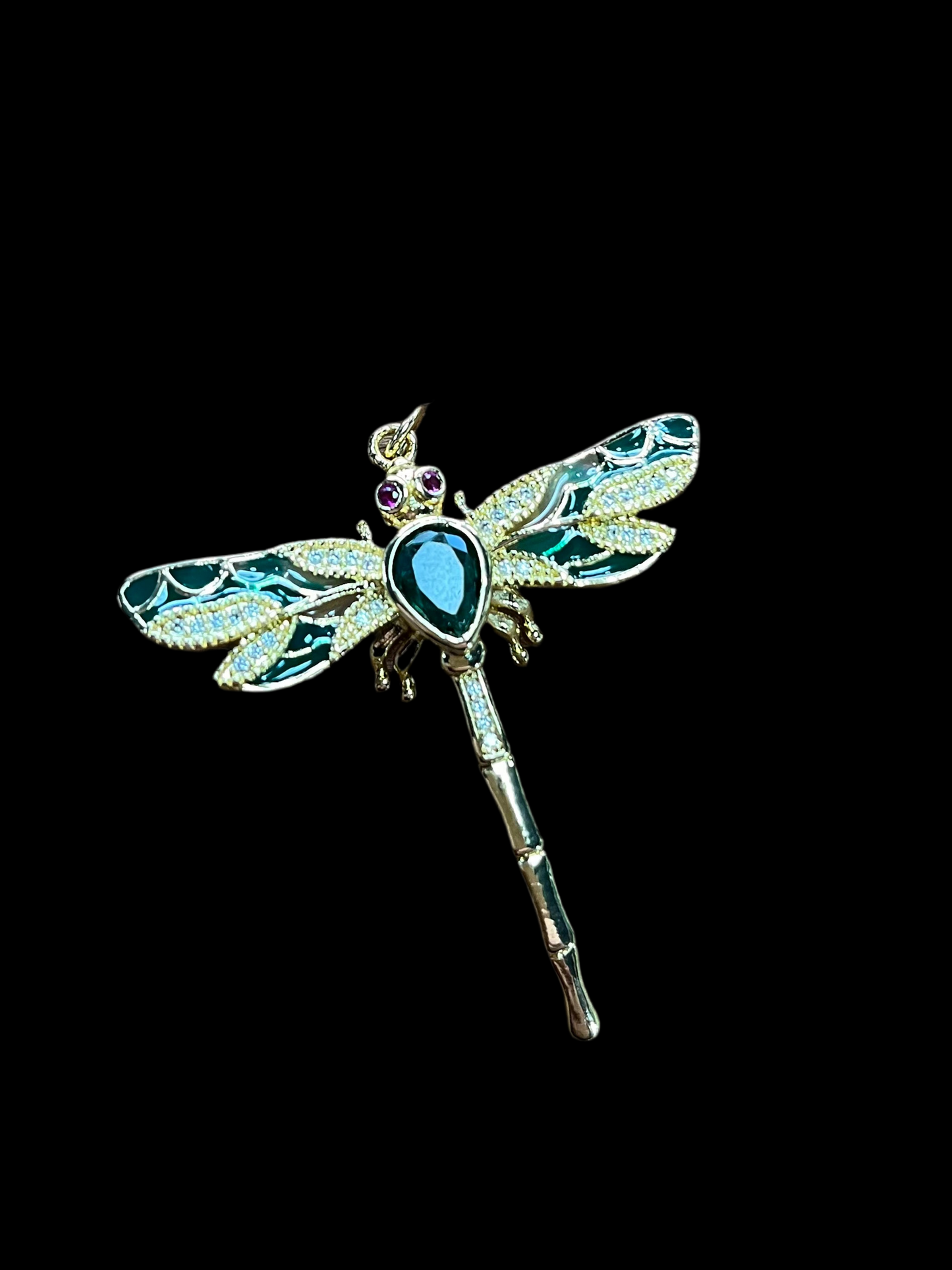 DRAGONFLY PENDANT GP 18KT