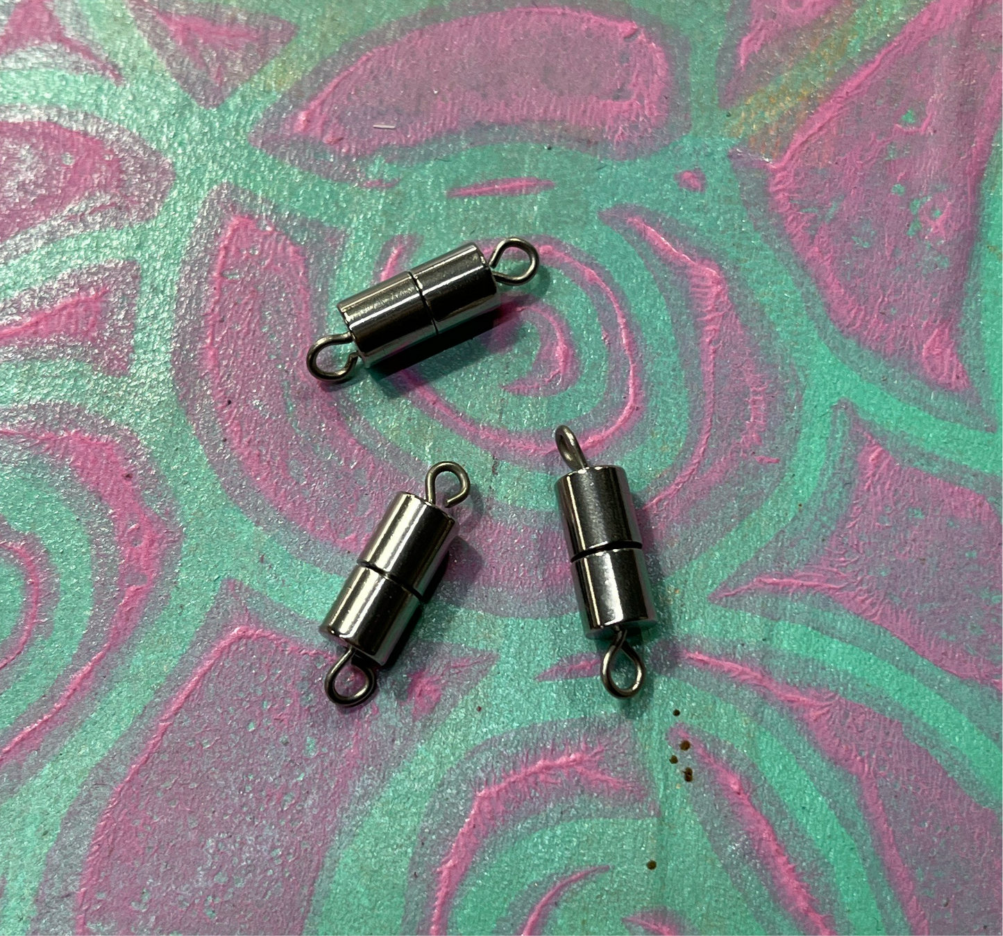 SCREW CLASP STAINLESS STEEL COLUMN 17.5MM 5 PC