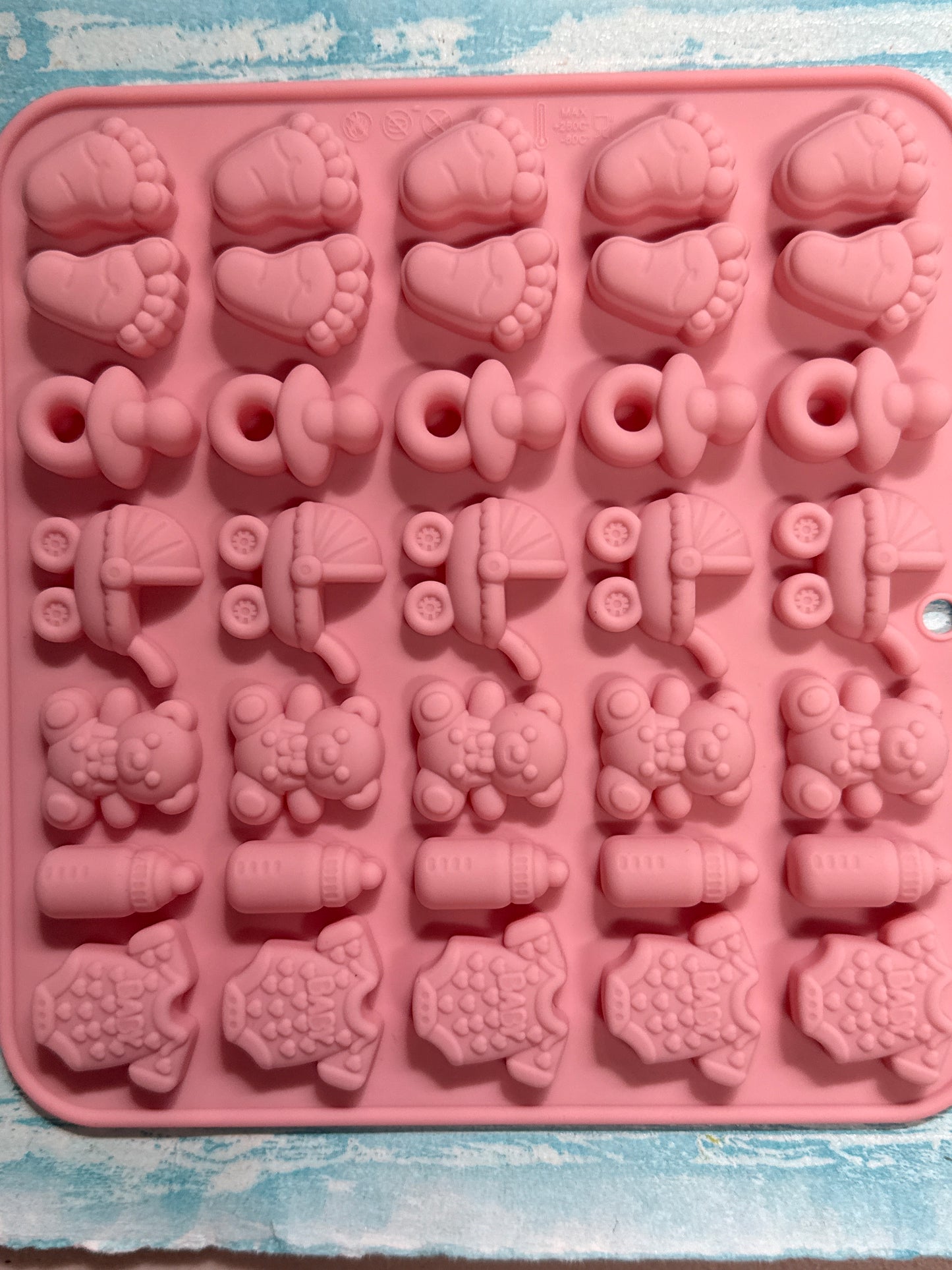 MOLD BABY STEPSAND ACCESSORIES 35 SHAPES 1 PC