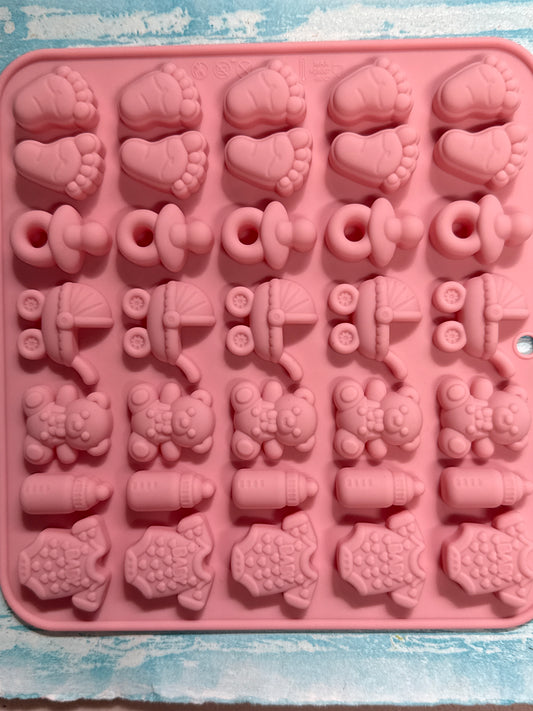MOLD BABY STEPSAND ACCESSORIES 35 SHAPES 1 PC