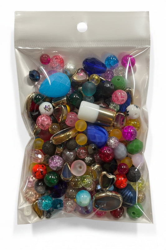 GLASS BEADS MIX 100 GRAMS