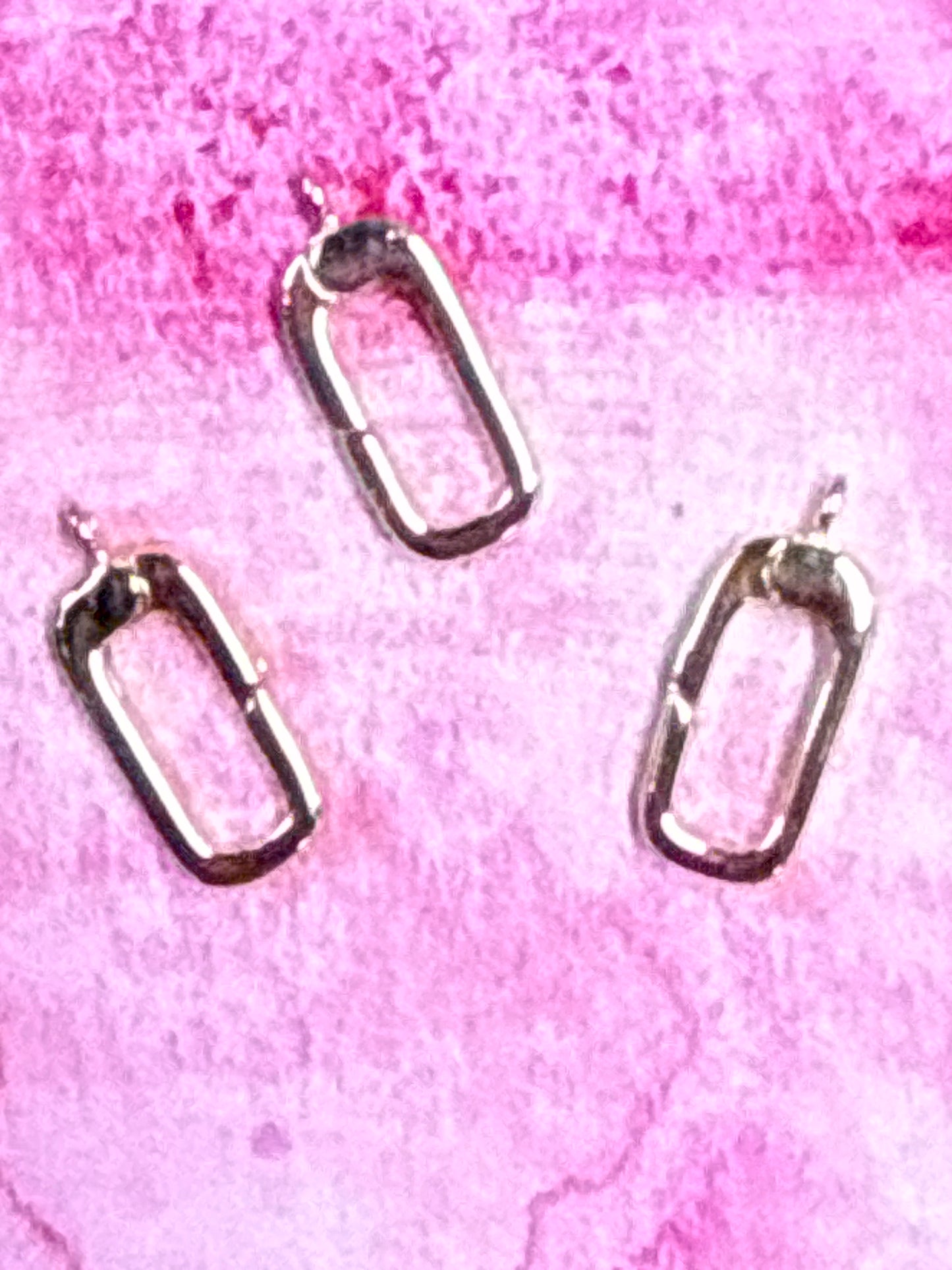 CLASP SPRING RECTANGULAR GOLD PLATED 18 KT 1 PC