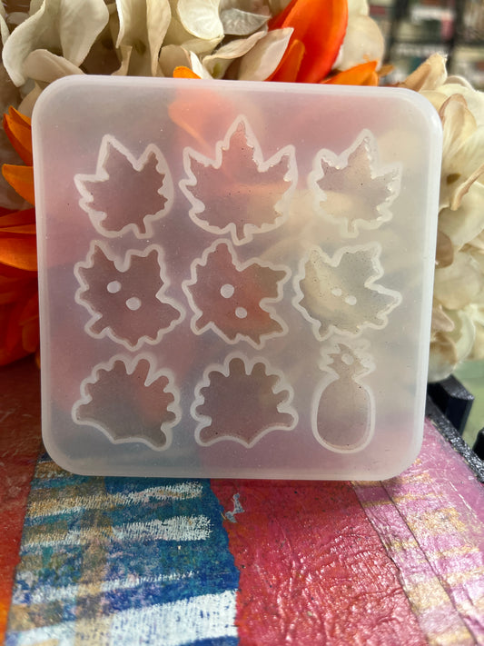 MOLDE RESINA MAPLE LEAF/PINEAPPLE