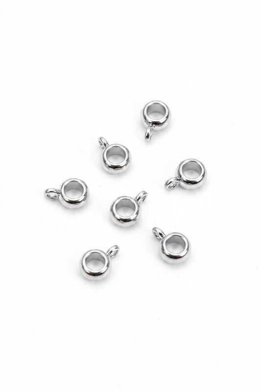 BAIL TUBE 11X5MM PLATINUM 5 PC