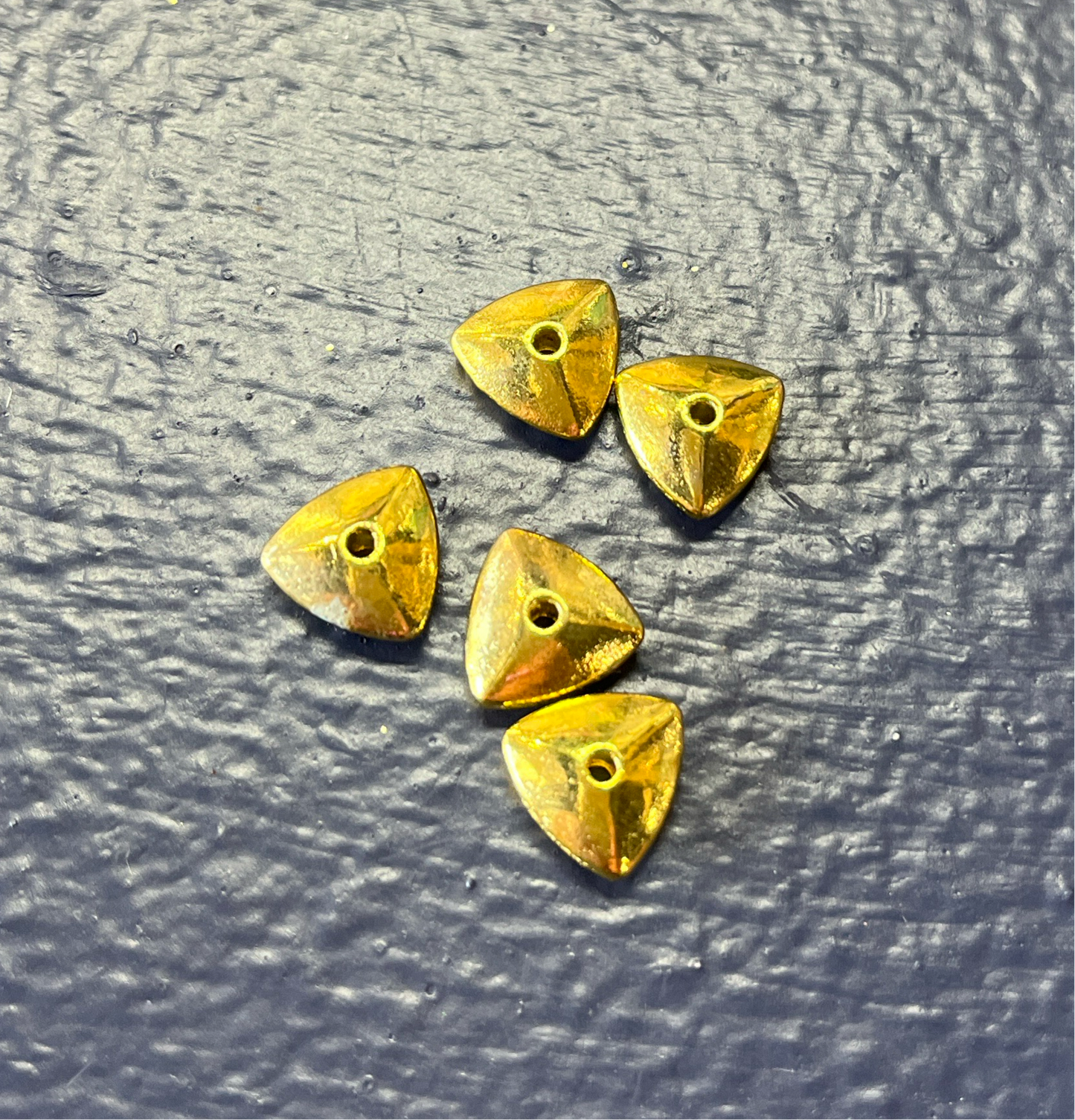 Triangle Tibetan Golden Bead