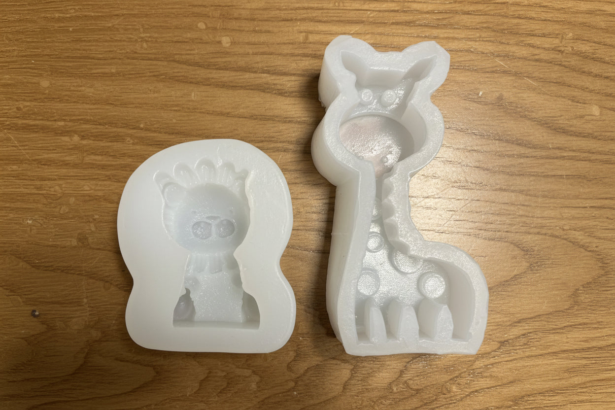 GIRAFFE & LION  SILICONE MOLD 2 pc