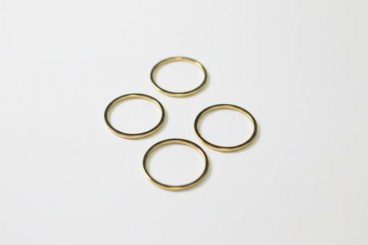 GOLD PLATED ROUND FRAME 20mm