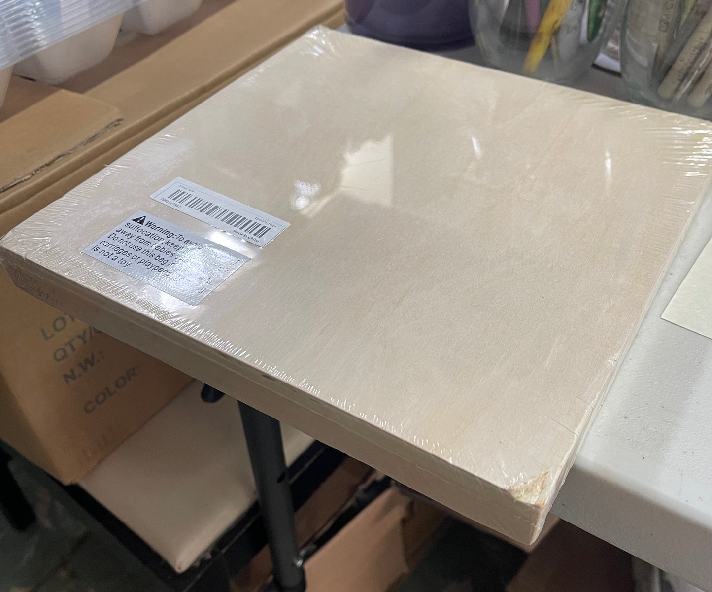 WOOD PANEL CRADDLED 10X10 INCHES