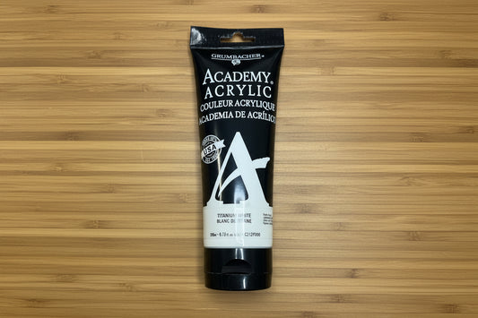 ACADEMY ACRYLIC TITANIIUM WHITE 200 ML
