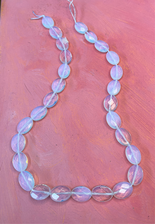 Opalite oval faceted