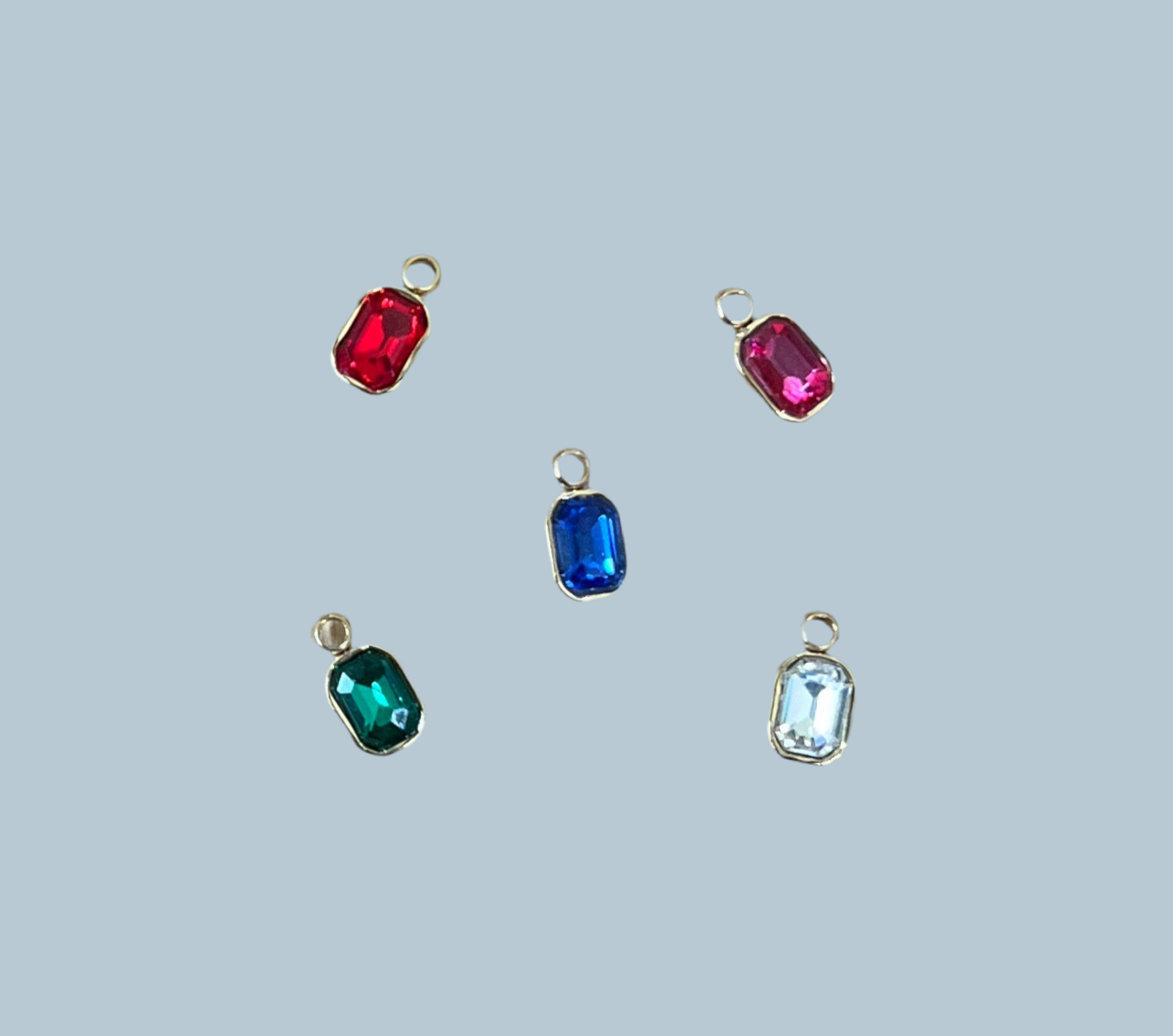 JEWEL SST CHARM GP 18 kt