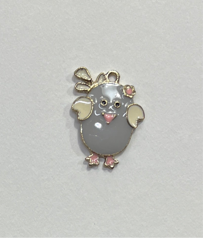 CHARM CHICKEN ENAMEL GP 23MM  1 PC