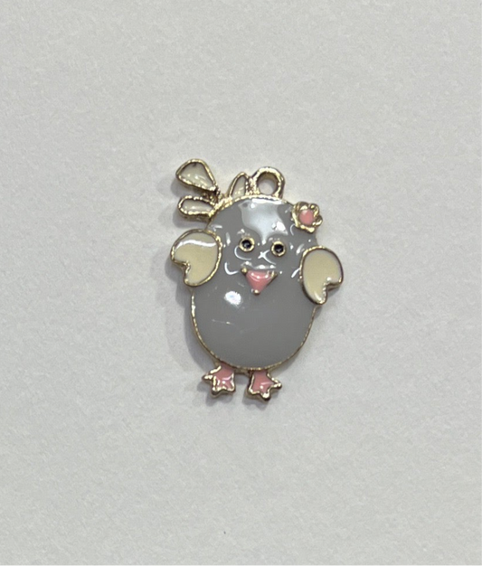 CHARM CHICKEN ENAMEL GP 23MM  1 PC